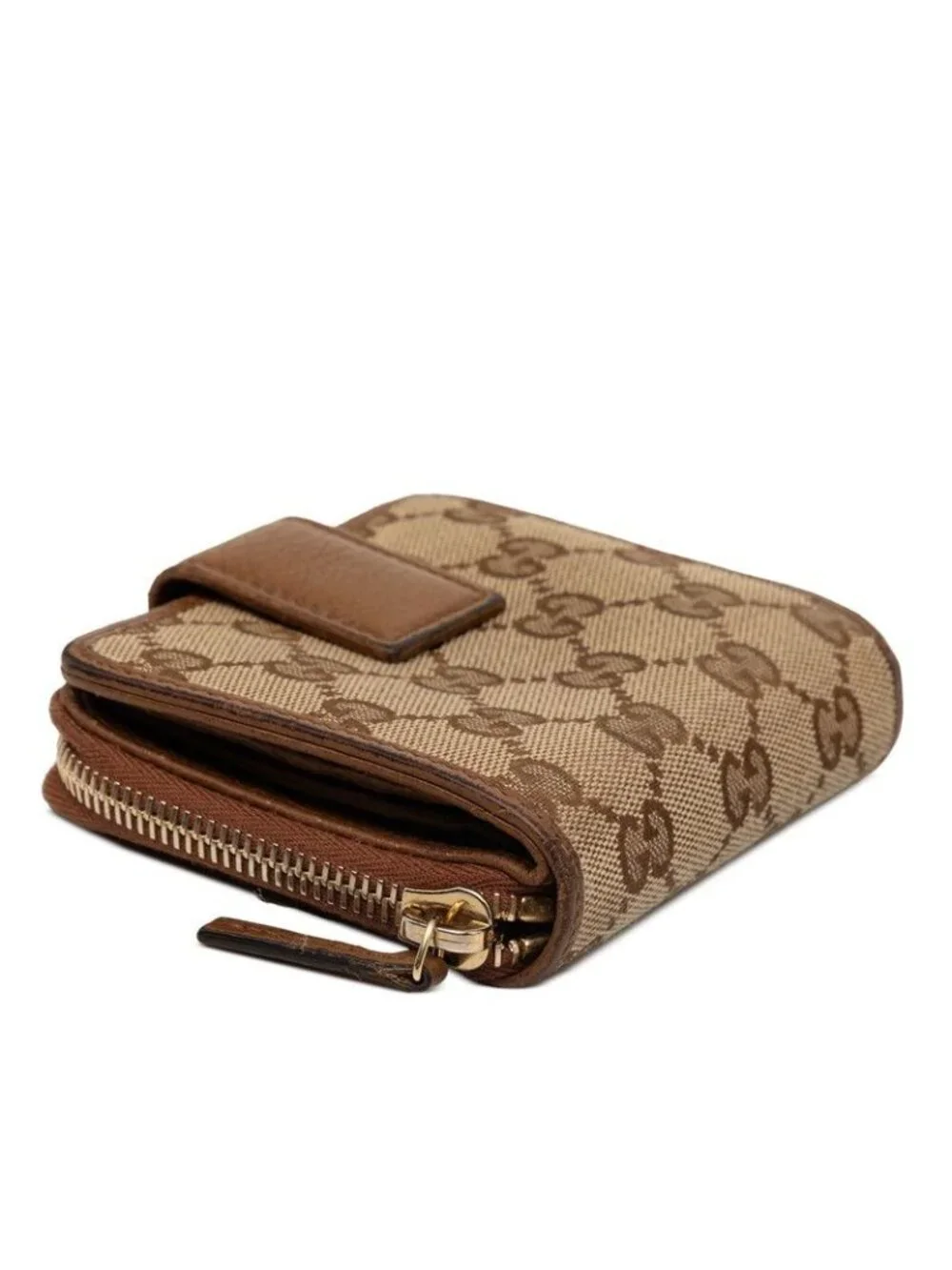 Gucci GG Canvas Bifold Wallet Beige Brown - Picture 4 of 10